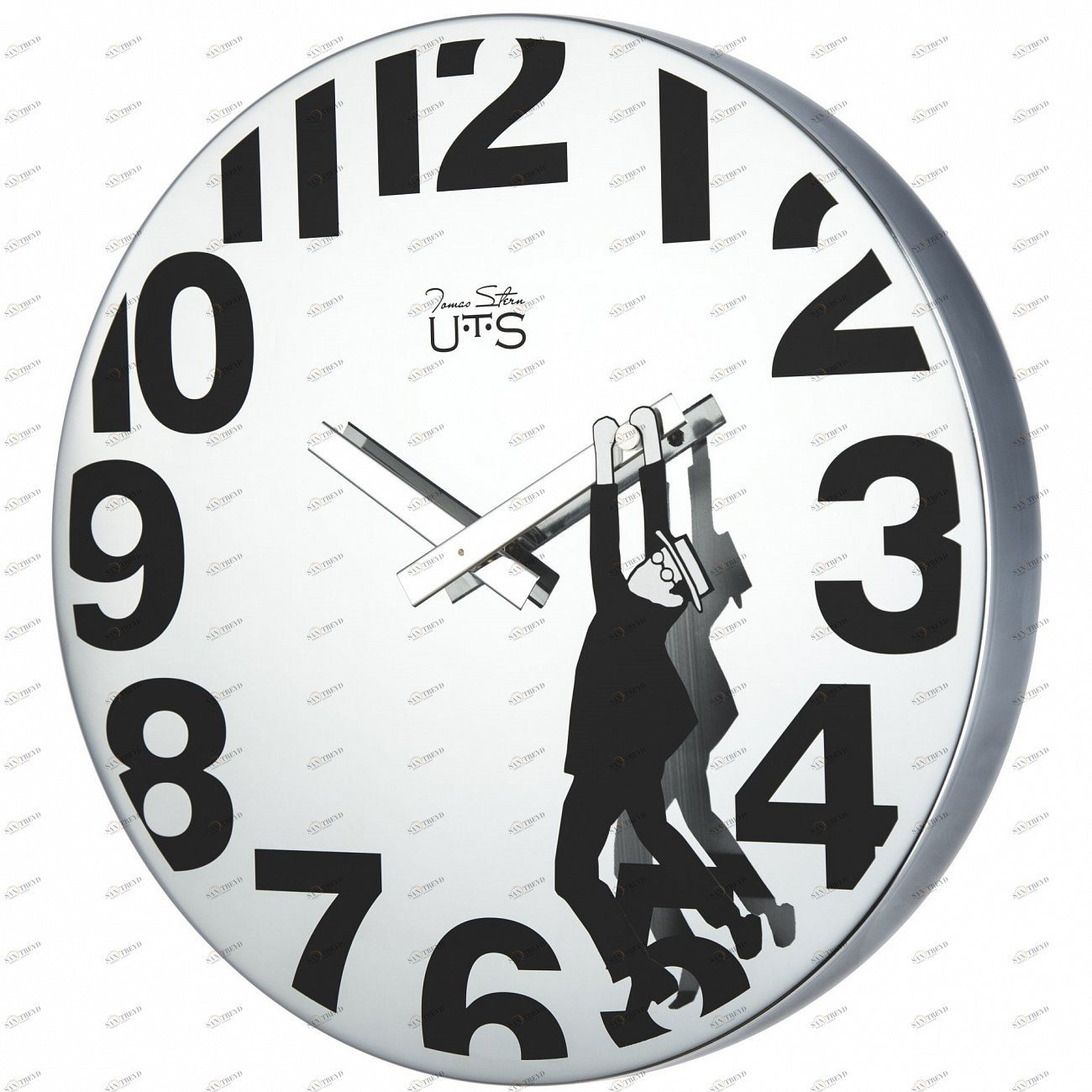 Часы настенные серебристые Tomas Stern 4012S TOMAS STERN ДИЗАЙНЕРСКИЕ 00-3872683 Серебро 