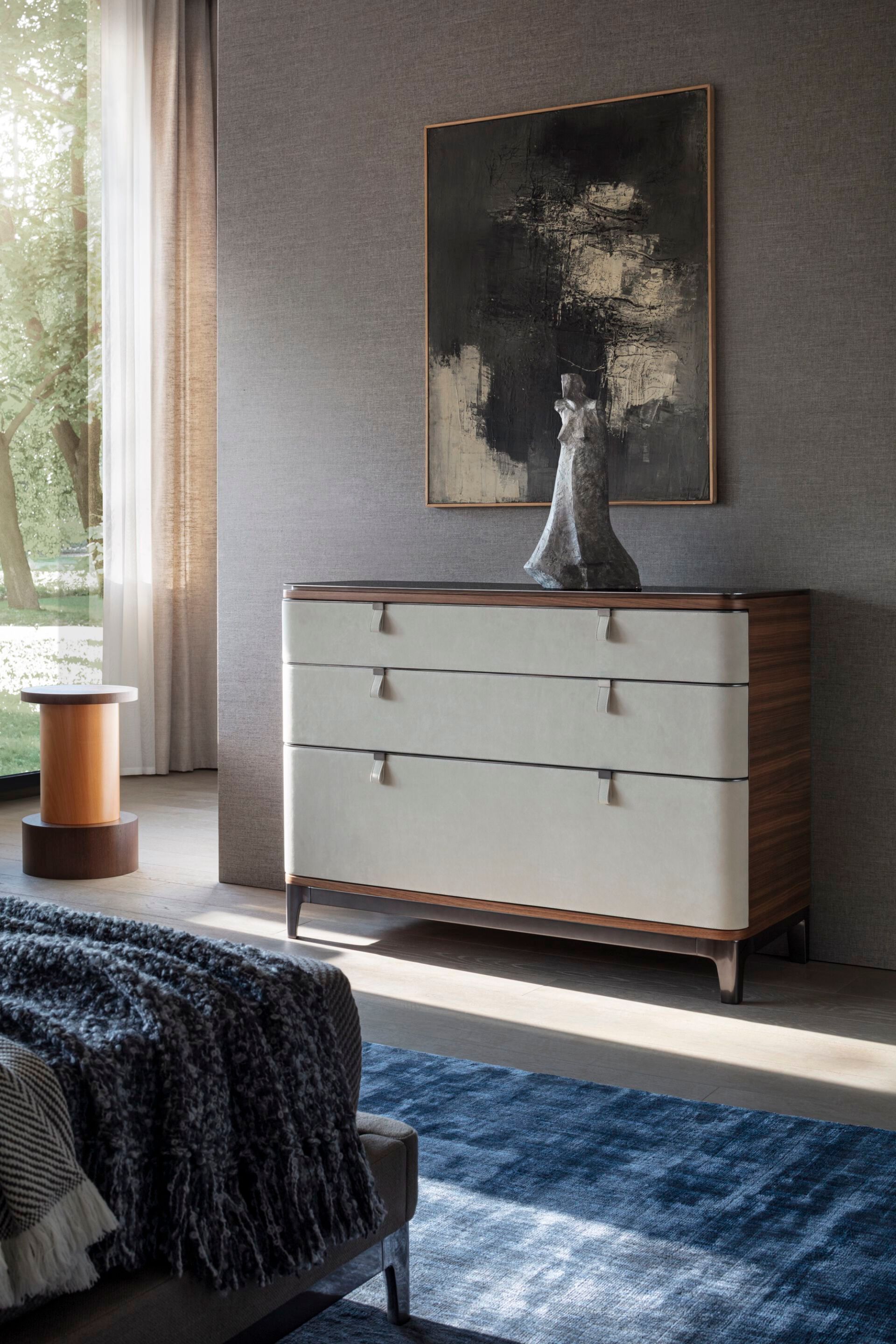 Двуспальная кровать из ткани с мягким изголовьем OAK New York Suite ARCH-00059257 - Вид №4