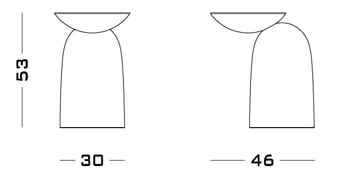 Круглый мраморный журнальный столик Secolo PINGU X ARCH-00004200 - Вид №3