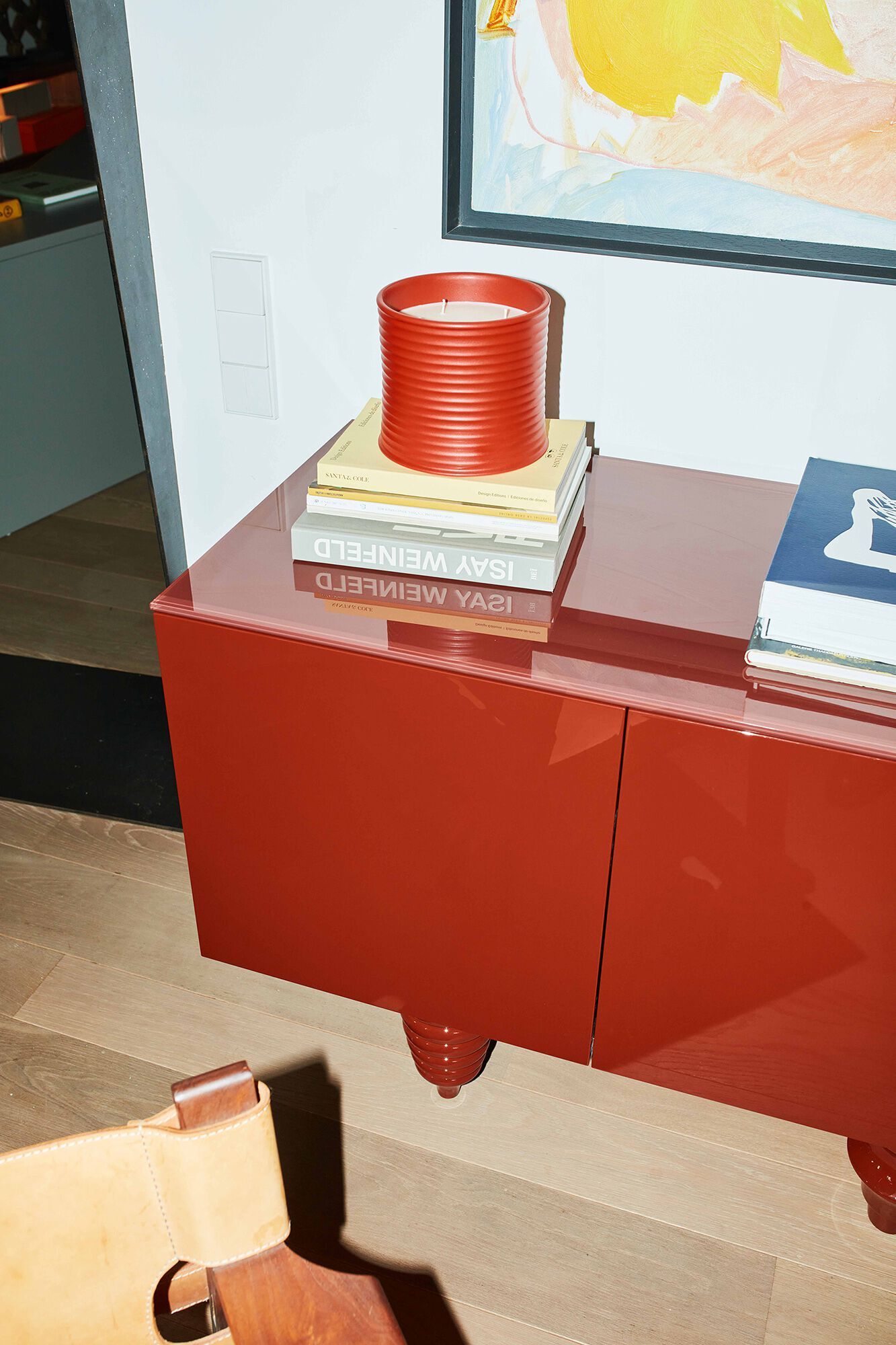 Шкаф из лакированного МДФ с распашными дверями BD Barcelona Multileg ARCH-00089777 - Вид №12