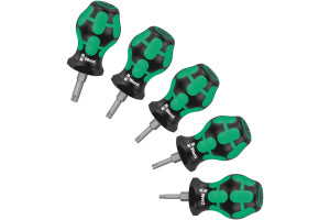 16199949 Набор коротких отверток Stubby Set TX 1 TORX, TX 10/15/20/25/27 x 25 мм, 5 пр. WE-008876 WERA