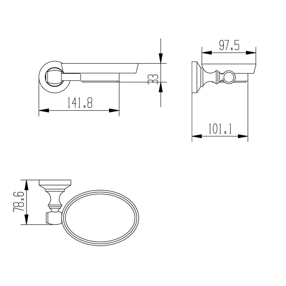 RB52005 Мыльница металлическая Raiber  - Вид №2