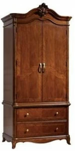 Arrediorg.it® Шкаф каштановый с комодом Saletti 202-06a