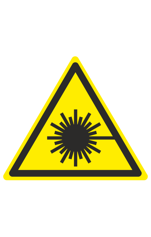 68407 Знак "Опасно. Лазерное излучение"  Предупреждающие знаки размер 100 х 100 мм Спецодежда 