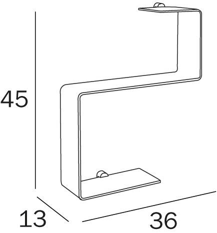 INDA® Полка для ванной Avenue A5783a - Вид №1