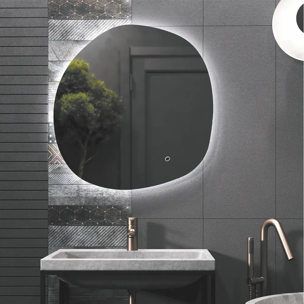 Зеркало Omega Glass Лилль с LED-подсветкой и сенсорным управлением 87103972 STLM-0073291