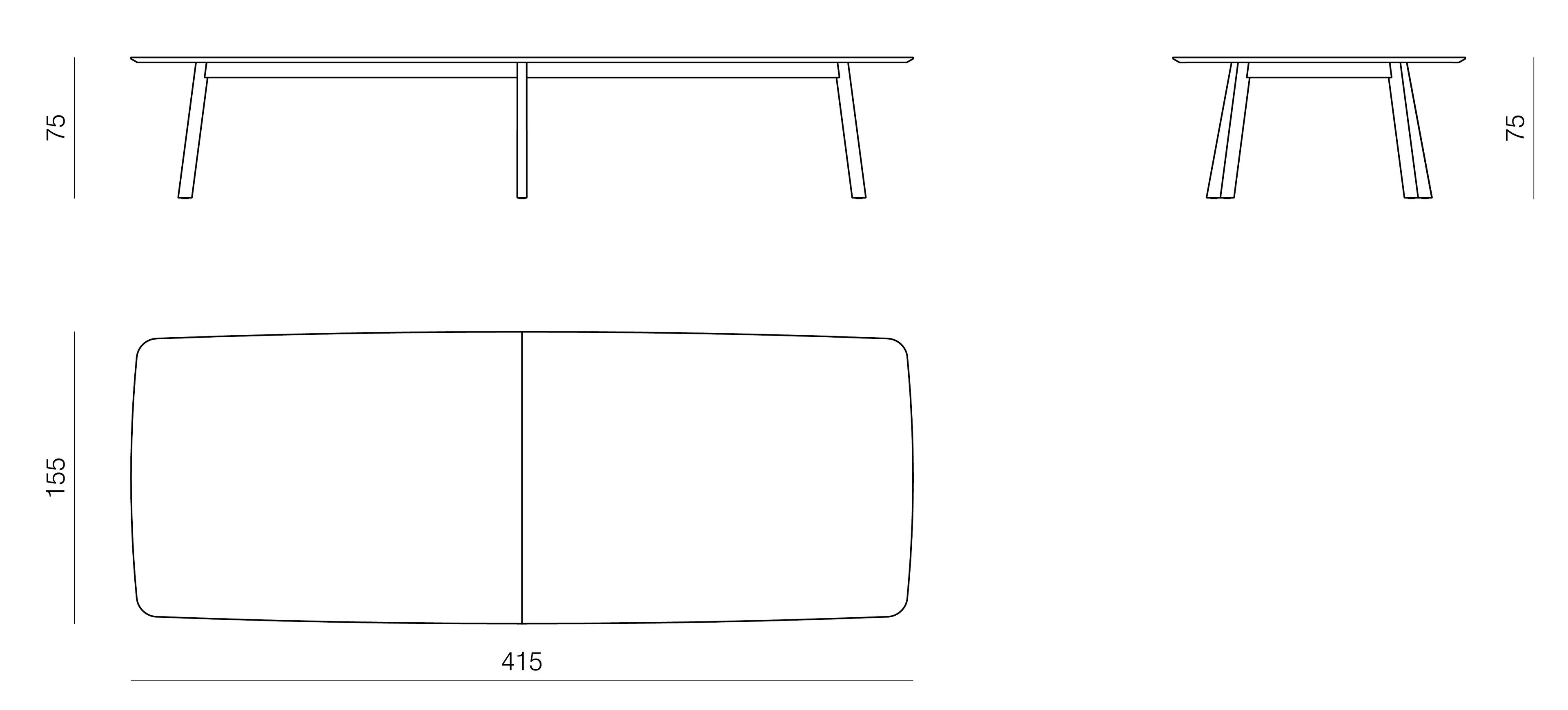 Деревянный прямоугольный стол для совещаний prostoria Rhomb ARCH-00037533 - Вид №2