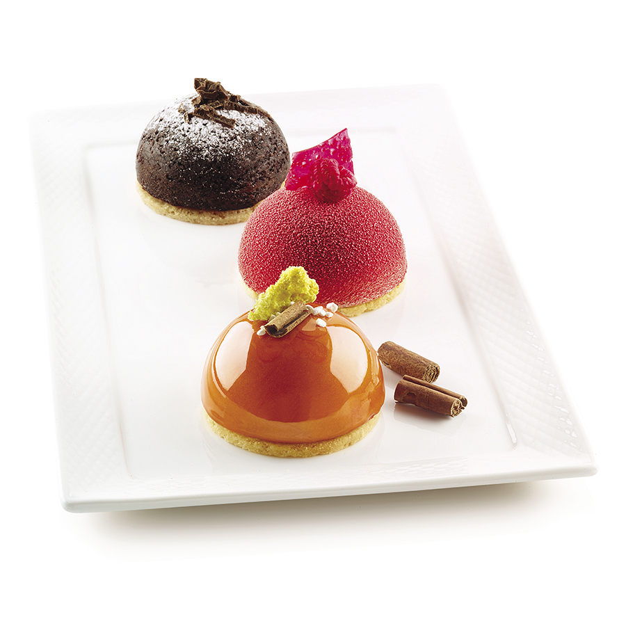 20.002.00.0065 Форма для приготовления пирожных half sphere 18,5 х 33,5 см силиконовая Silikomart  - Вид №4