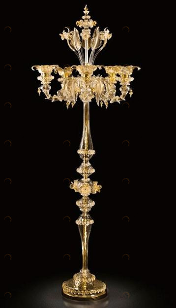 MULTIFORME Торшер ручной работы из муранского стекла Regale Pr0113-5-ck