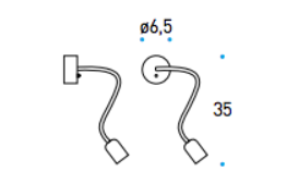 PAN PAR253 ULISSE бра гибкое 95459 - Вид №1