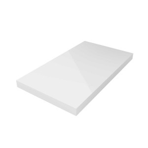 23010 SALGAR Столешница от 1401 до 1800 GLOSS WHITE 50 мм Глянцевый белый