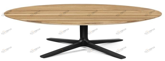 prostoria Круглый деревянный журнальный столик Trifidae sun-id-1383635