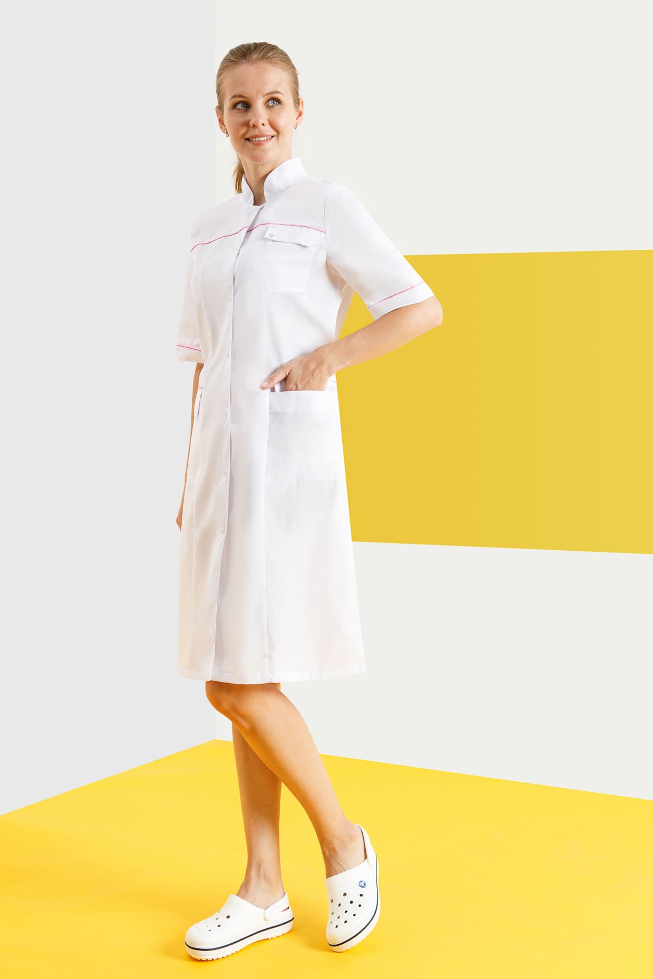 62926 Халат "Маргарита"  Медицинская одежда  размер 42/170-176 Спецодежда  - Вид №6