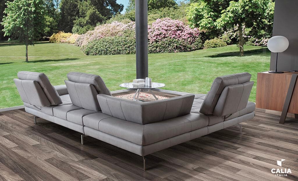 Кожаный угловой диван Calia Italia премиум ARCH-00151139 - Вид №8