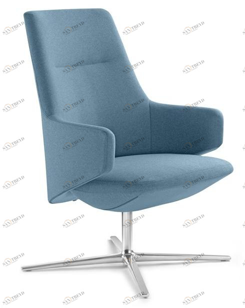 LD Seating Кресло руководителя тканевое с 4-мя спицами и подлокотниками Melody lounge L f27-n6