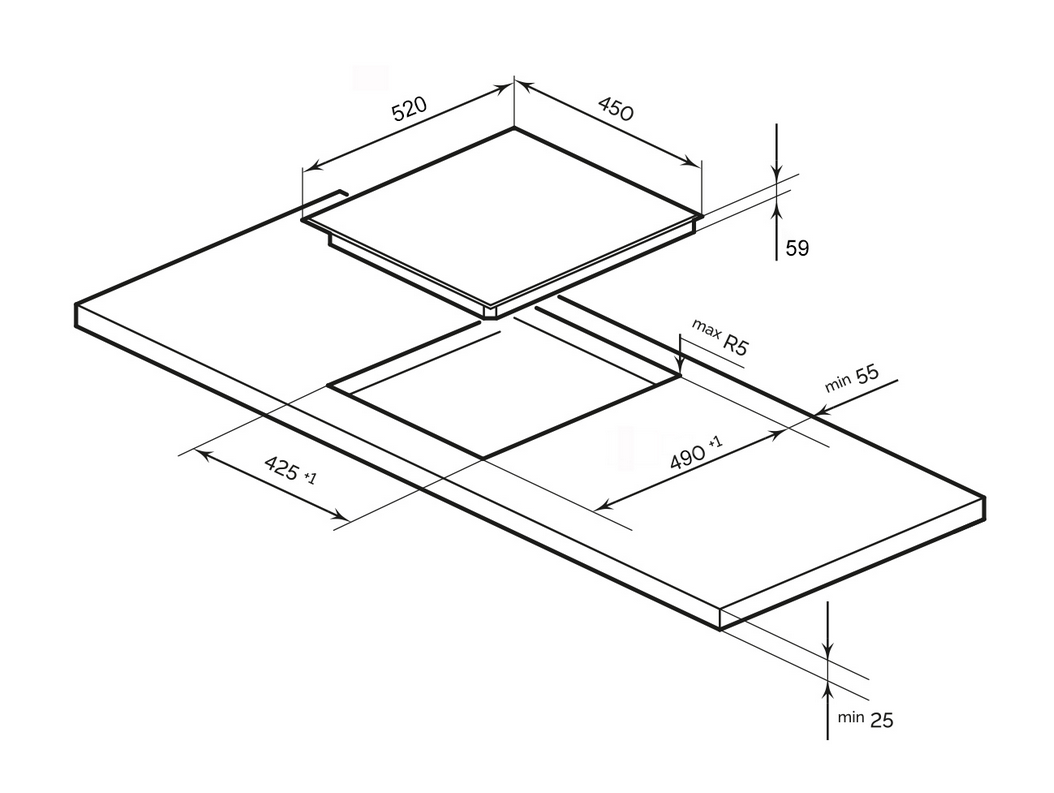 9156742 Индукционная варочная поверхность LEX EVI 431A IV STDN-0003702 - Вид №3
