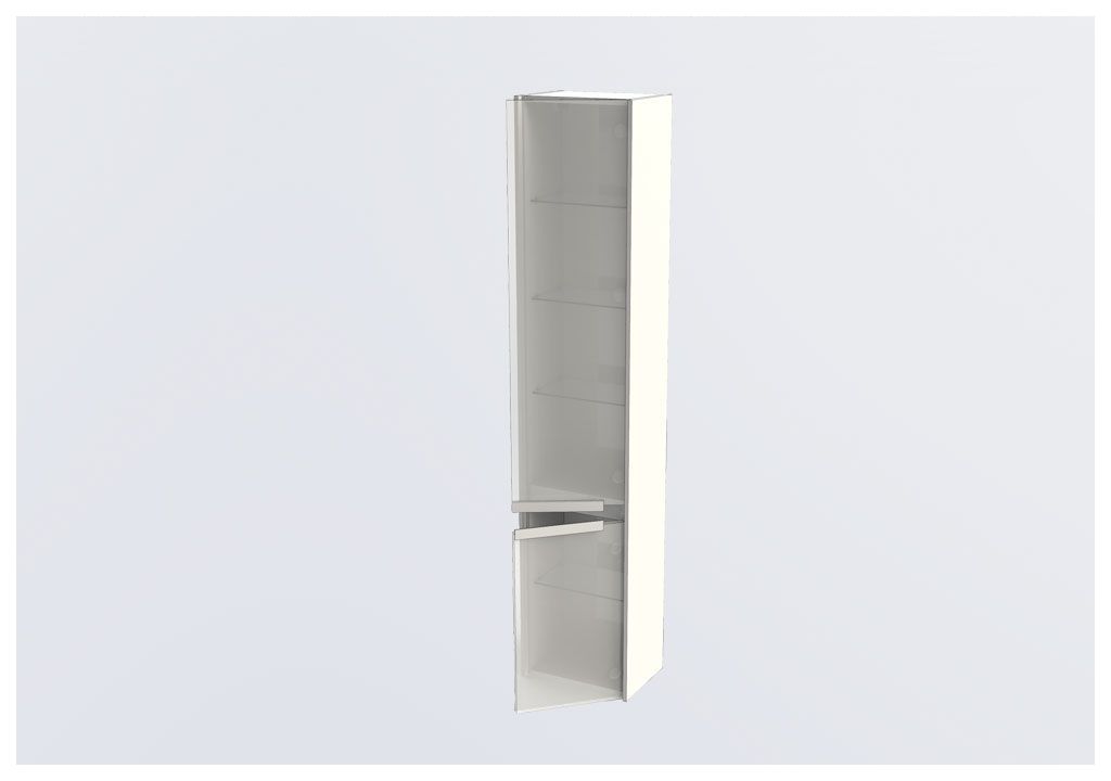 Шкаф-пенал для ванной Aquanet Тиволи 35 белый 00180069 - Вид №5