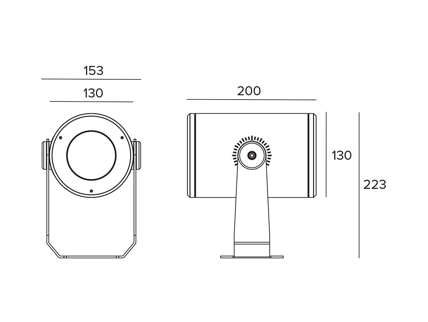 Регулируемый светодиодный наружный прожектор TARGETTI DART ROUND MEDIUM ARCH-00088022 - Вид №6
