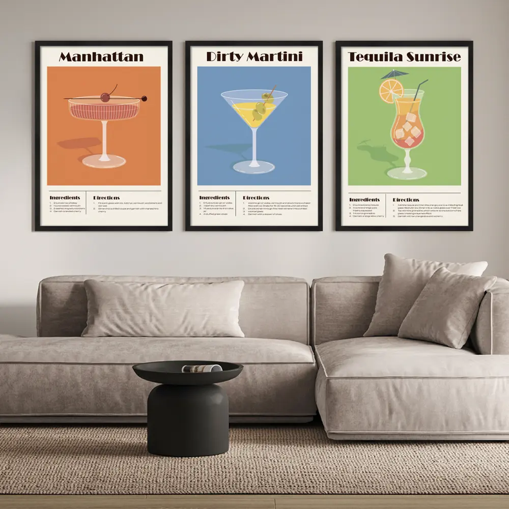 Картина в раме Коктейль Мартини 50x70 см цвет разноцветный POSTERMARKET STLM-2084418 - Вид №5