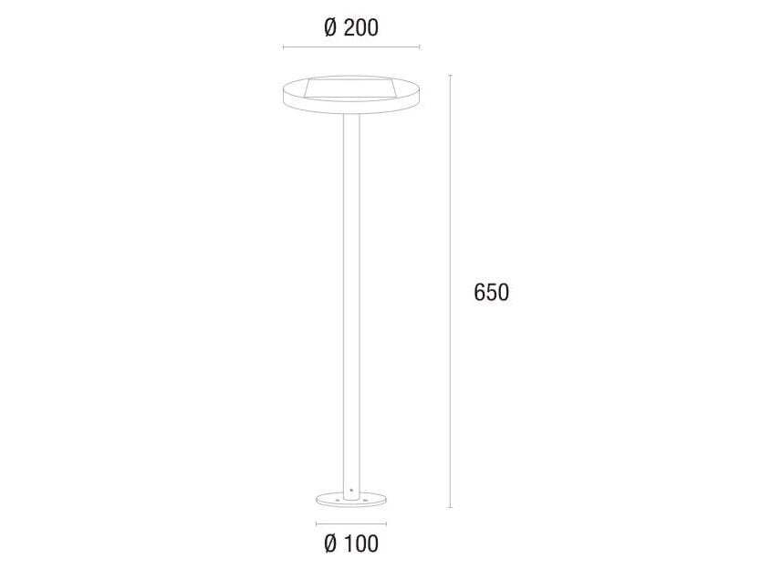 Светодиодный солнечный свет столб PAN KOS ARCH-00113276 - Вид №1