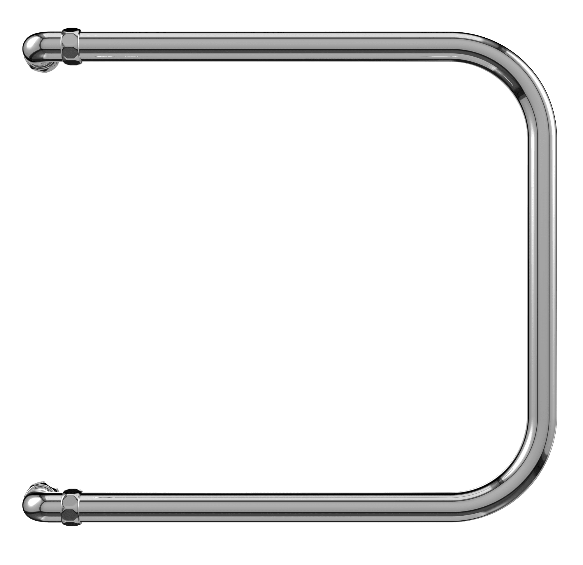 4620768888229 ЭКОНОМ Эконом П-обр AISI 32х2 320х600 Полотенцесушитель TERMINUS Нержавеющая сталь - Вид №1