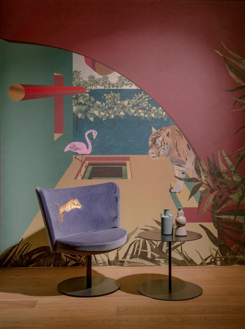 Cappellini Съемный круглый стол из листового металла Gong Gg_1 - Вид №4