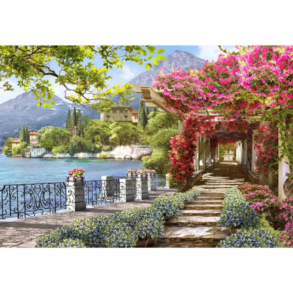 Фотообои Озеро Комо бумажные 368x254см WM-92 POSTERMARKET STLM-2124767