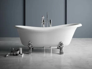Karol Отдельностоящая овальная ванна из каменного камня на ножках
