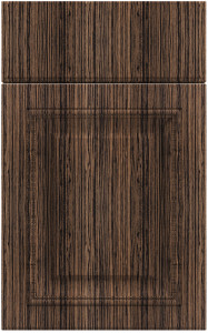 Фасады для кухни Классика Фрезеровка «Валентино+» Зебрано темное №119