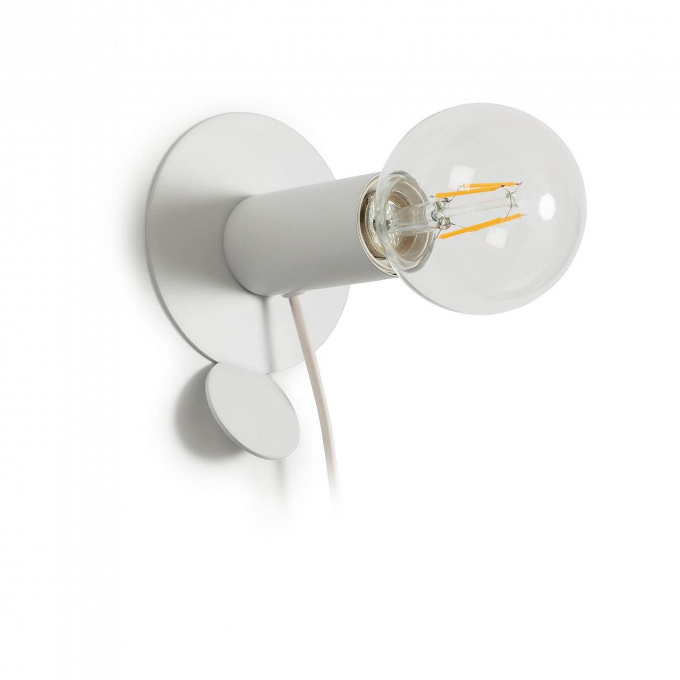 081802 Белая настольная/настенная лампа La Forma Danitz  - Вид №2