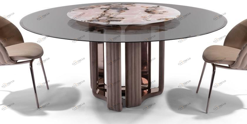 Visionnaire Круглый обеденный стол из стекла Kylo sun-id-1346848