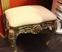 Пуф MIGLIORE Bella ML.COM-70.731.Bl.BR, белая кожа/бронза ML.COM-70.731.BI.BR - Вид №1