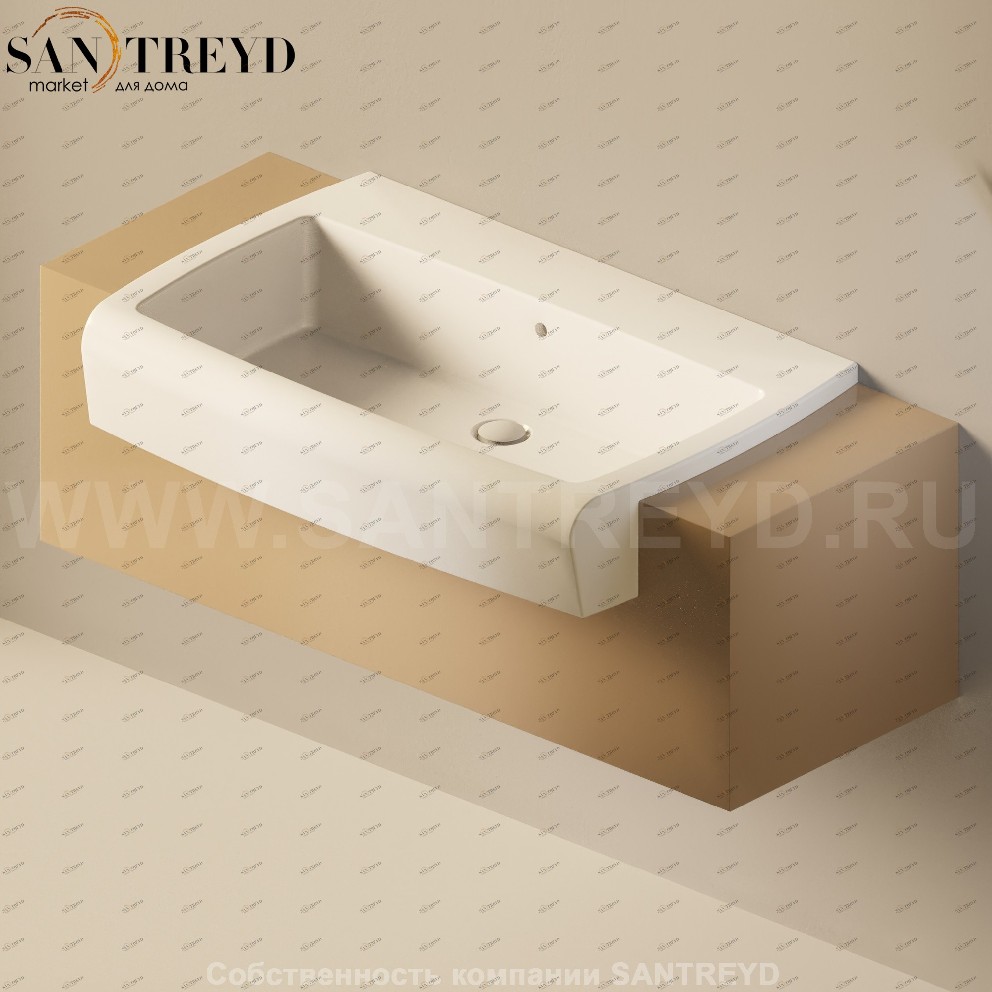 Flaminia UNA Консоль для раковины от 200 до 240 см коричневая UNA90C2.7503 Ceramica Flaminia UNA90C27503