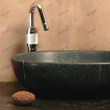 MIN042DK Накладная раковина на столешницу  овальная BATi BALi 