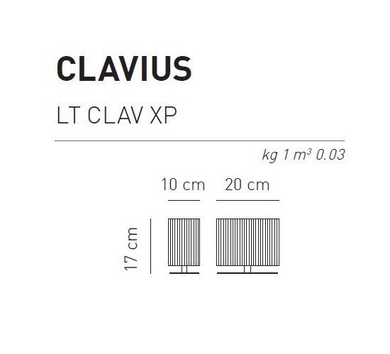 Axo Light CLAVIUS LTCLAVXPBCCRE14 лампа настольная Santreyd 71379 - Вид №2