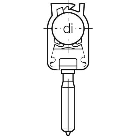 602.710.00.1 Зажим трубы Geberit с дюбелем, одинарный Geberit  - Вид №2