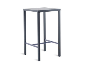 Высокий квадратный железный садовый стол