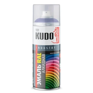Эмаль аэрозольная универсальная KUDO акриловая глянцевая цвет сигнально-синий 520 мл
