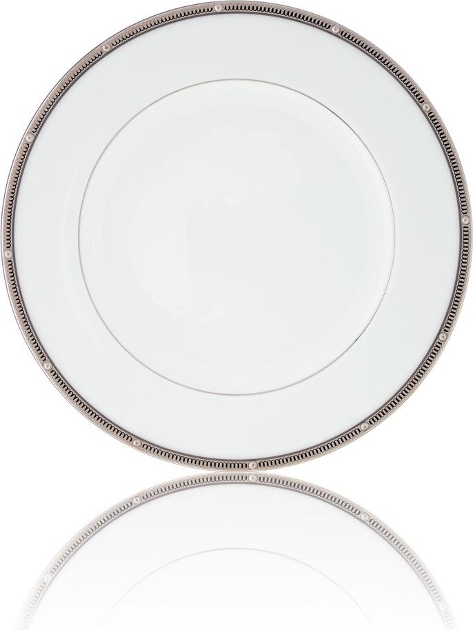 32162 Noritake Тарелка закусочная Noritake "Рочель,платиновый кант" 22см Фарфор костяной 