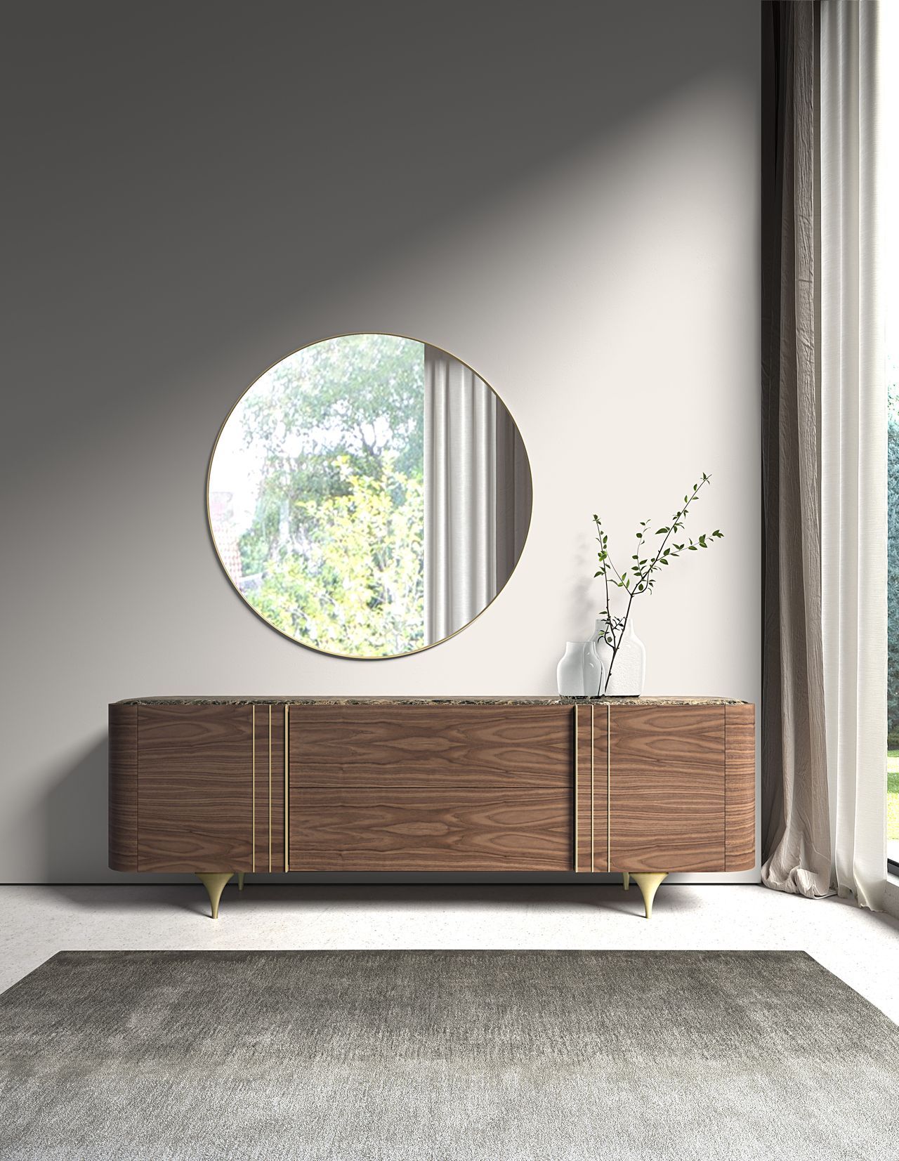 Мебель из дерева и керамогранита с распашными дверями Hurtado Evolution ARCH-00039962 - Вид №1