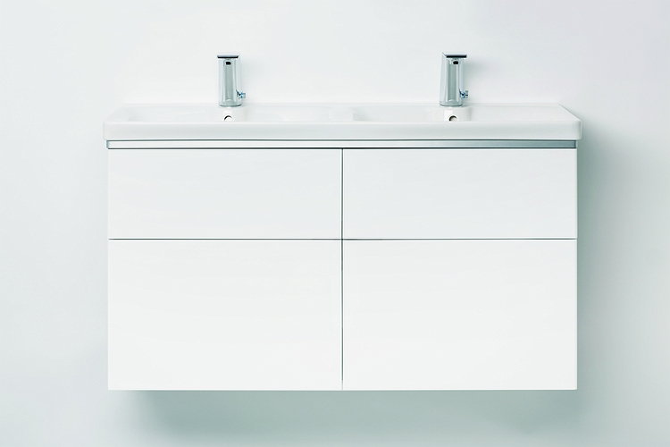 9610362101 IDO Glow напольная тумба для умывальника с двумя ящиками, 1180 мм, дуб - Вид №1