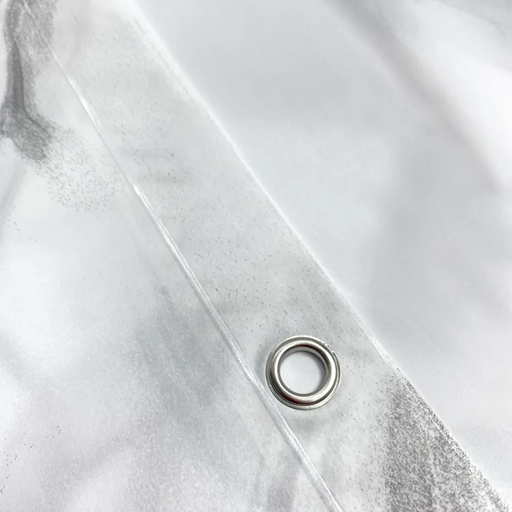 Штора для ванной Lemer Auvergne 180x180 см PEVA цвет белый/серый STLM-2169524 - Вид №2