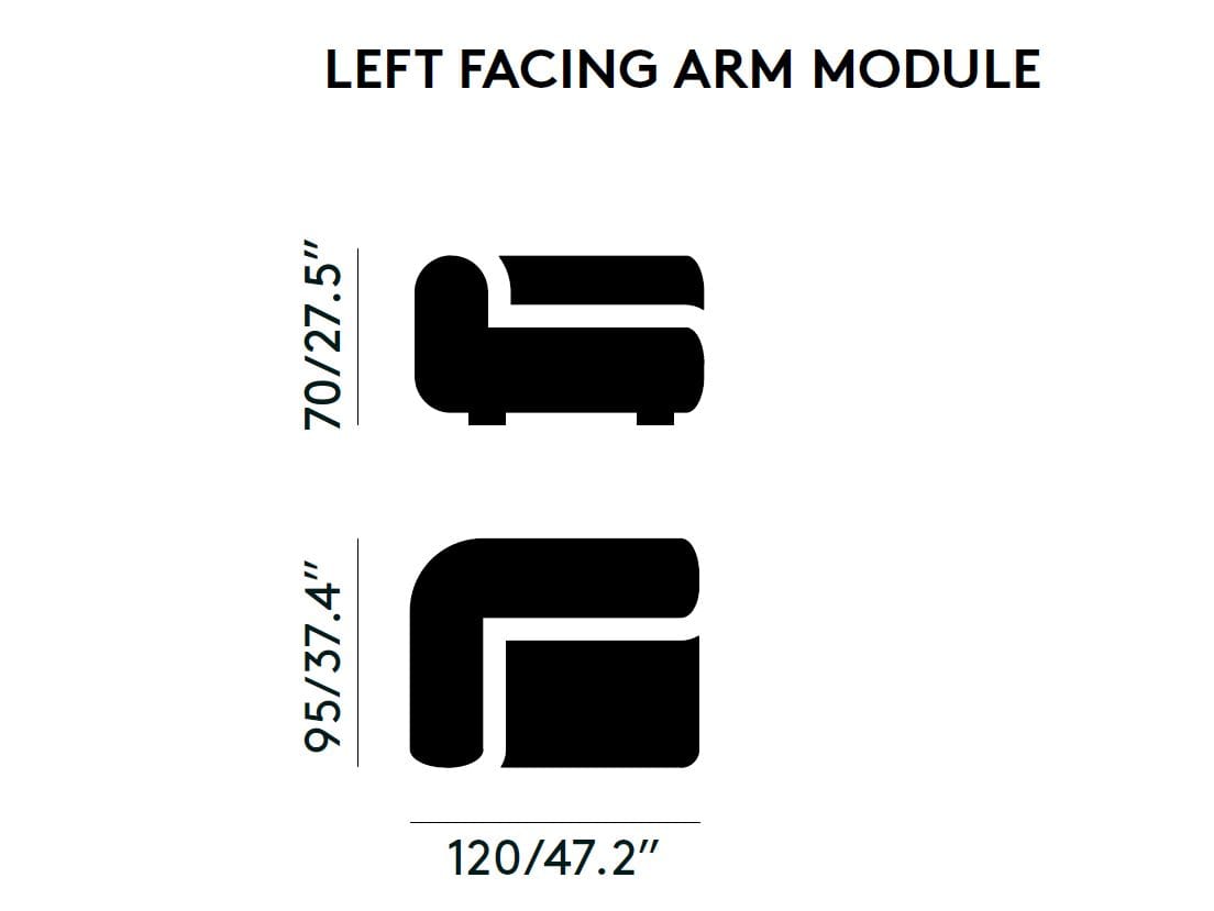 4-местный модульный тканевый диван Tom Dixon Plump sofa ARCH-00142976 - Вид №11