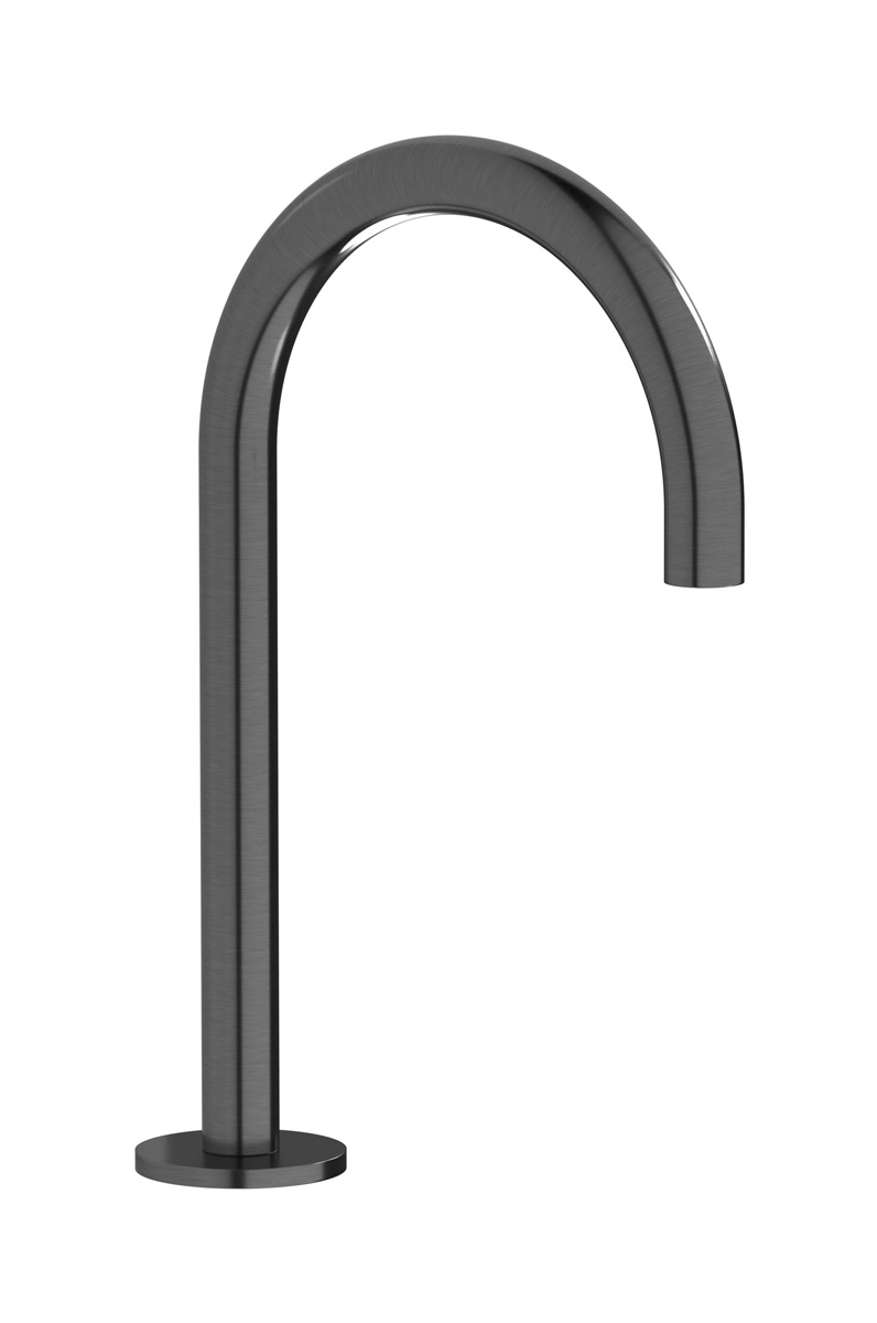 Излив для накладной раковины WE ARE IB rx394cs Brushed Black Chrome Reflex