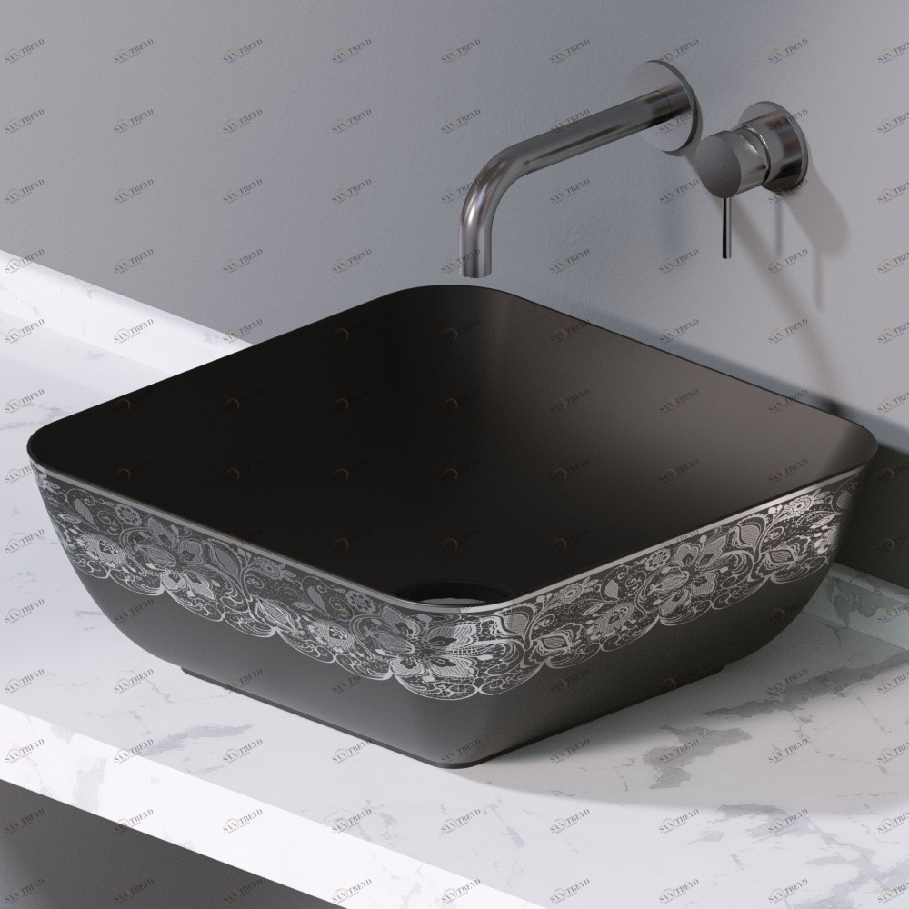 L602462P Накладная раковина на столешницу  прямоугольная A. e T. Italia ELITE AeT ITALIA