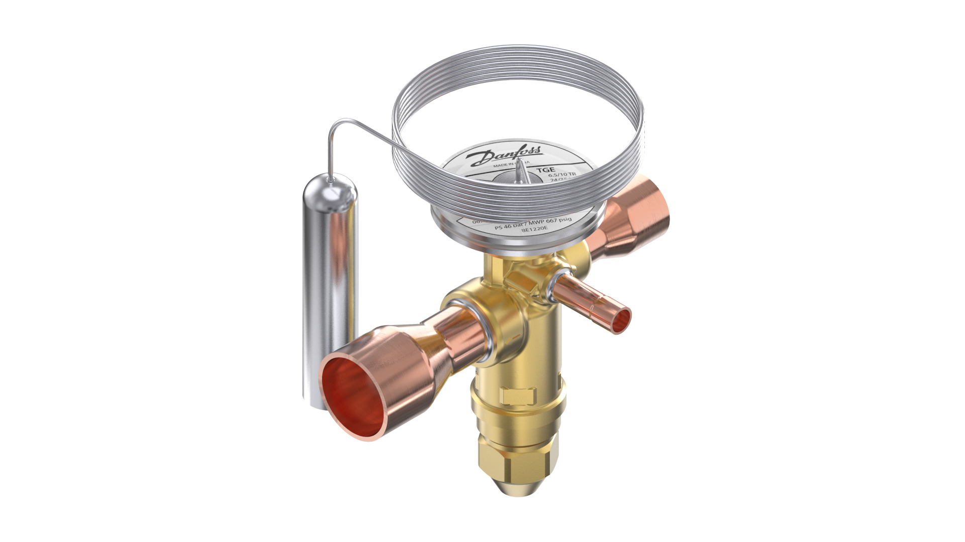 Danfoss TGE — Клапаны терморегулирующие со встроенными клапанными узлами TGE 40-26 Клапан терморегулирующий 067N3135  - Вид №6