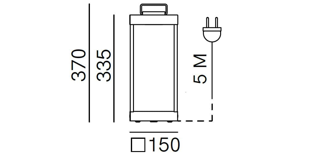 Напольная лампа из латуни Il Fanale фонари Slim ARCH-00104685 - Вид №2