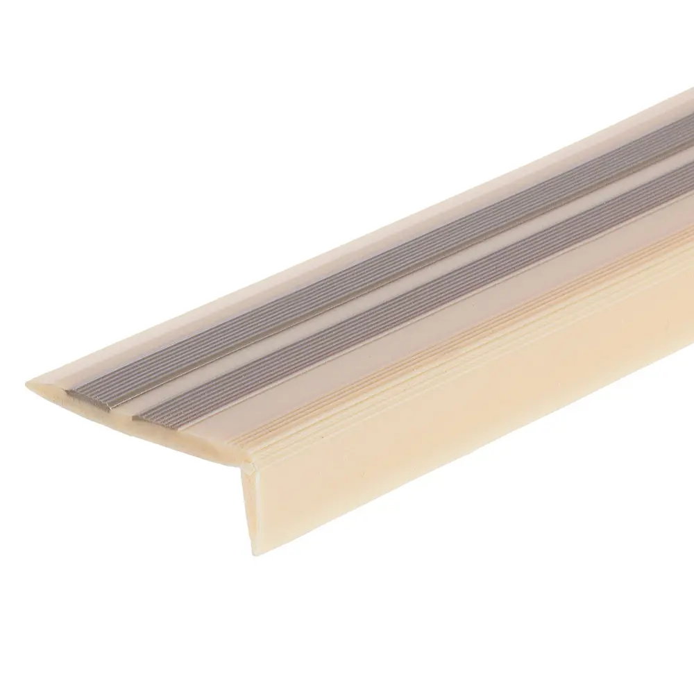 Порог угловой (угол) антискользящий 40х15х900 мм цвет бук TPlast STLM-2071524