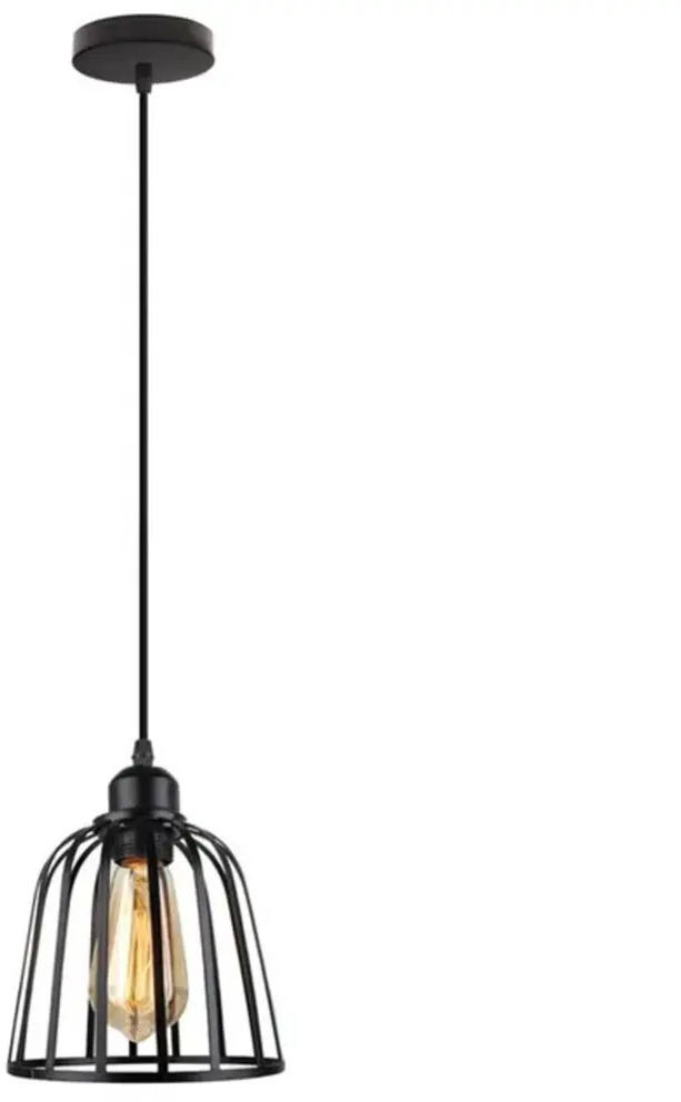 91637226 Светильник подвесной Flylight Plato 1 лампа 8 м² цвет черный STLM-0914174
