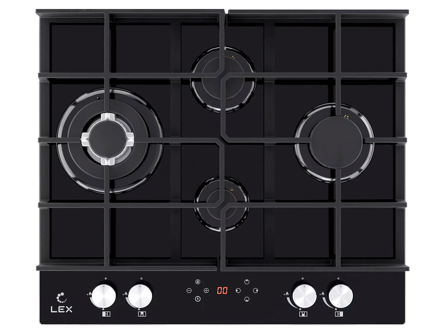 9101416 Газовая варочная поверхность LEX GVG 644 T BL STDN-0075310